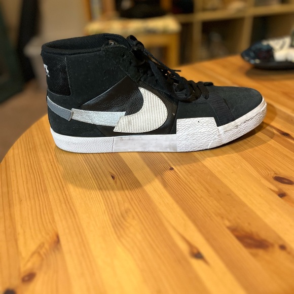 Nike Zoom Blazer Mid premium SB mosaic men-black wolf gray Men Size 12 - Picture 13 of 13